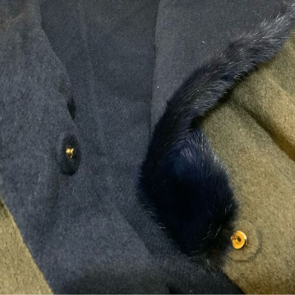 SUPREMA cashmere wool Women's Reversible Shearling Vest made in Italy - Picture 9 of 15